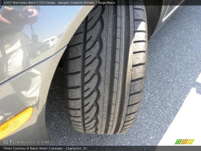 designo Graphite Metallic / Beige/Black 2007 Mercedes-Benz S 550 Sedan