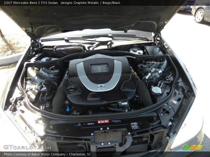 designo Graphite Metallic / Beige/Black 2007 Mercedes-Benz S 550 Sedan
