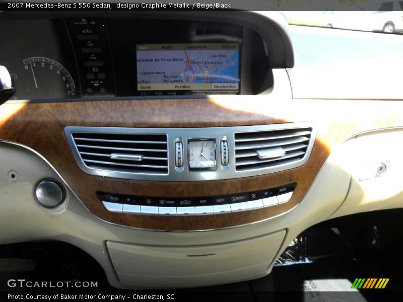 designo Graphite Metallic / Beige/Black 2007 Mercedes-Benz S 550 Sedan