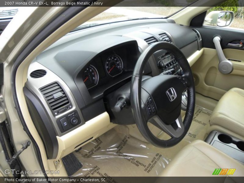 Borrego Beige Metallic / Ivory 2007 Honda CR-V EX-L