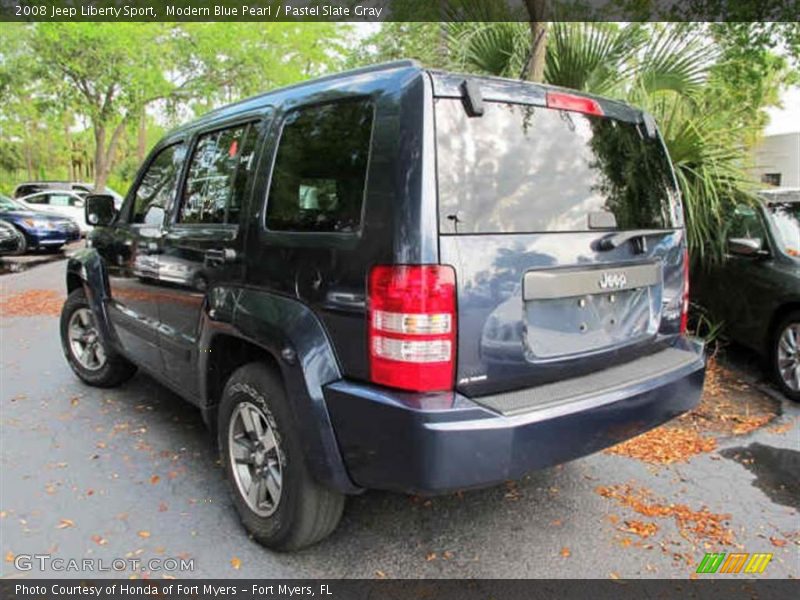 Modern Blue Pearl / Pastel Slate Gray 2008 Jeep Liberty Sport