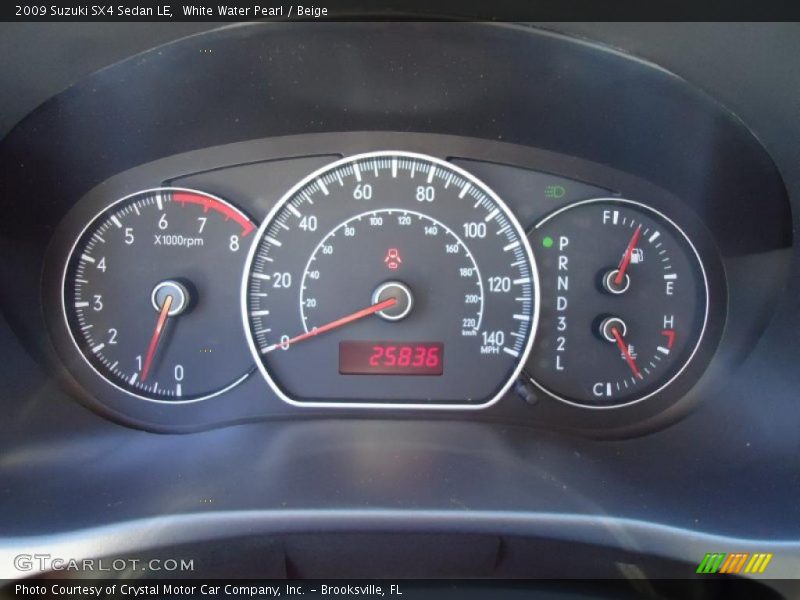  2009 SX4 Sedan LE Sedan LE Gauges