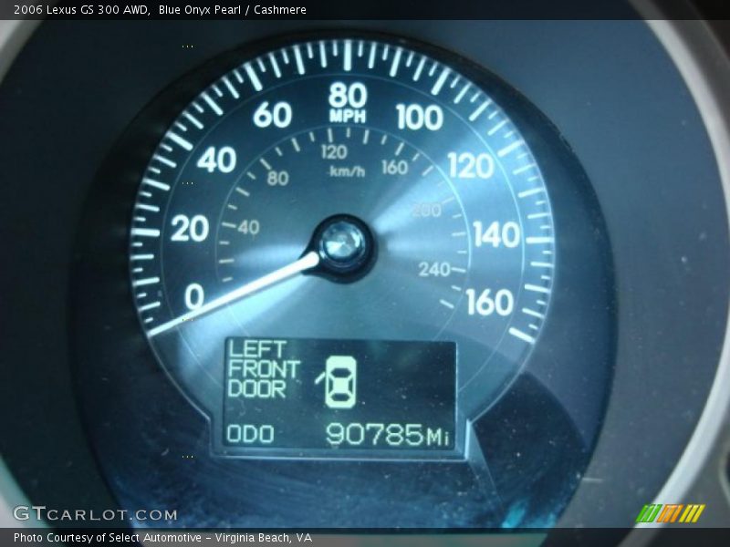 Blue Onyx Pearl / Cashmere 2006 Lexus GS 300 AWD