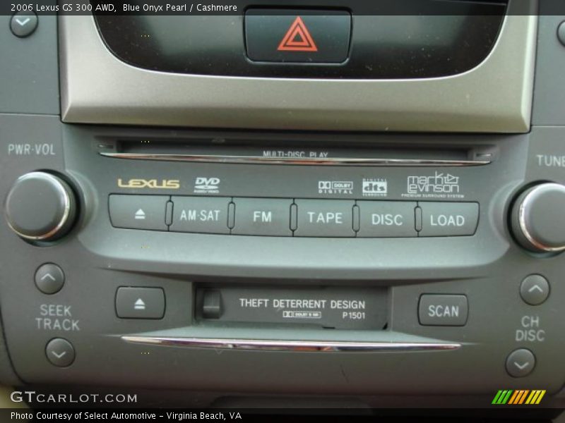 Blue Onyx Pearl / Cashmere 2006 Lexus GS 300 AWD