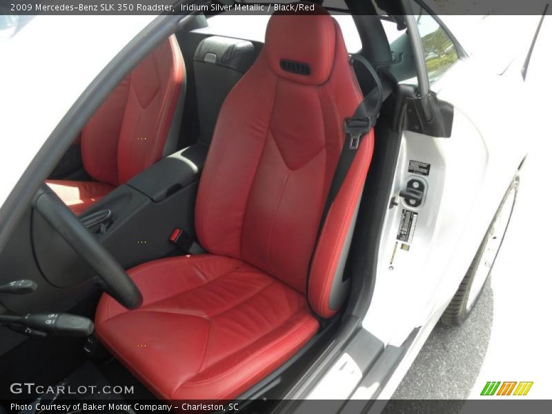  2009 SLK 350 Roadster Black/Red Interior