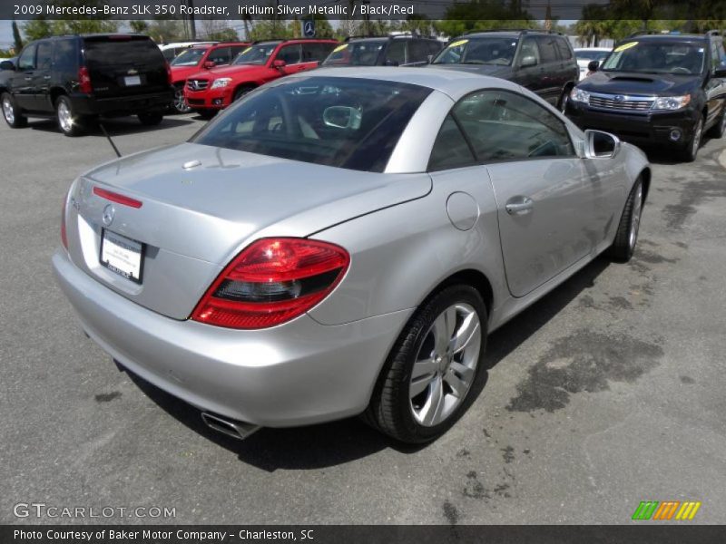 Iridium Silver Metallic / Black/Red 2009 Mercedes-Benz SLK 350 Roadster