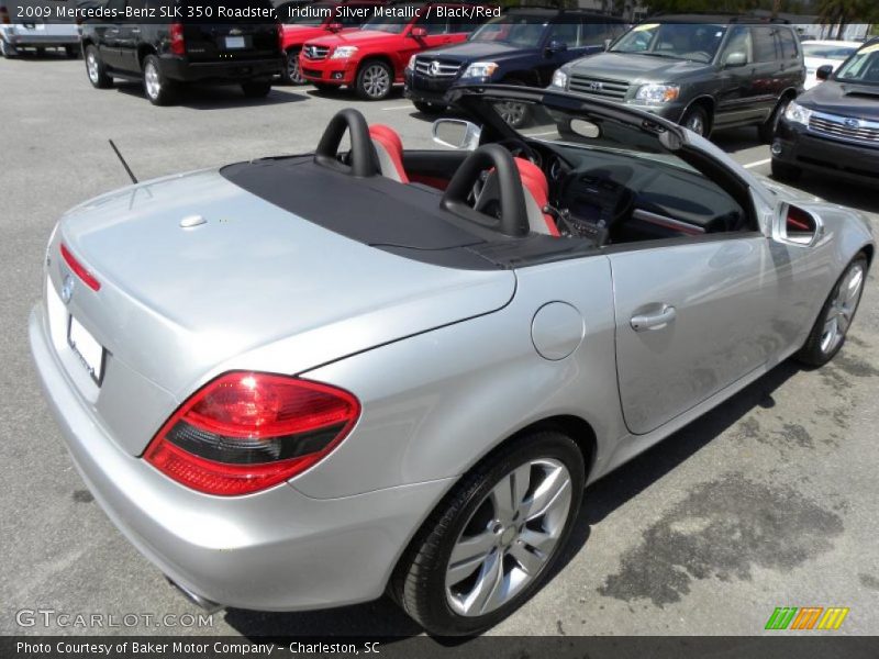 Iridium Silver Metallic / Black/Red 2009 Mercedes-Benz SLK 350 Roadster