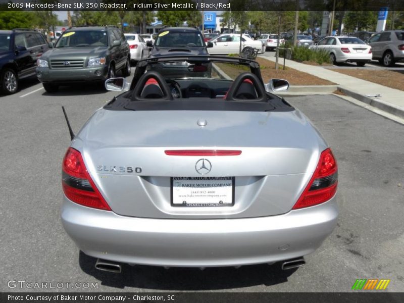 Iridium Silver Metallic / Black/Red 2009 Mercedes-Benz SLK 350 Roadster