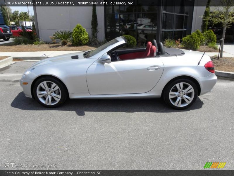 Iridium Silver Metallic / Black/Red 2009 Mercedes-Benz SLK 350 Roadster