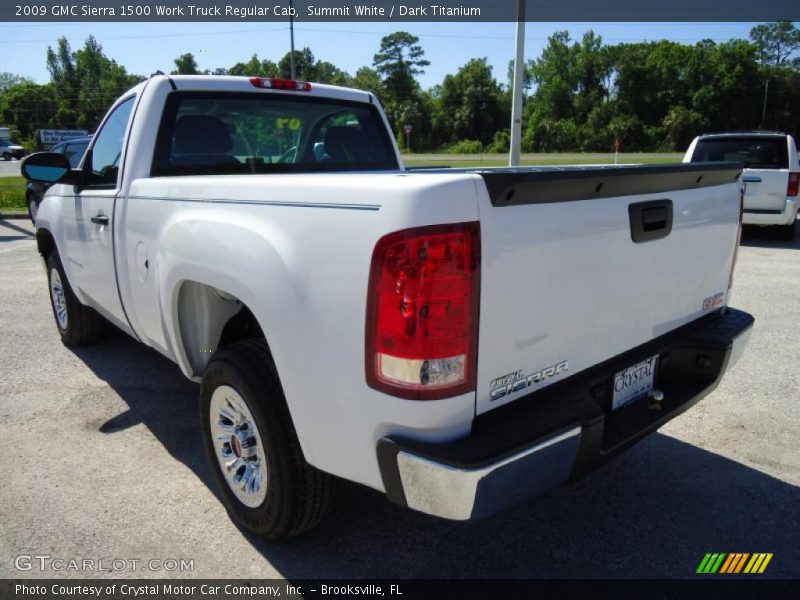 Summit White / Dark Titanium 2009 GMC Sierra 1500 Work Truck Regular Cab