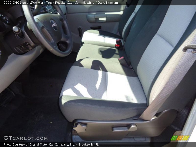 Summit White / Dark Titanium 2009 GMC Sierra 1500 Work Truck Regular Cab