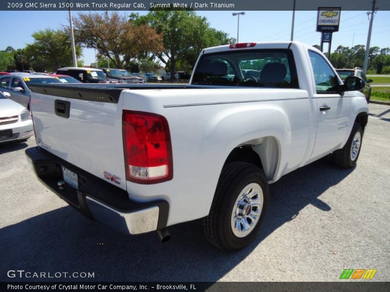 Summit White / Dark Titanium 2009 GMC Sierra 1500 Work Truck Regular Cab