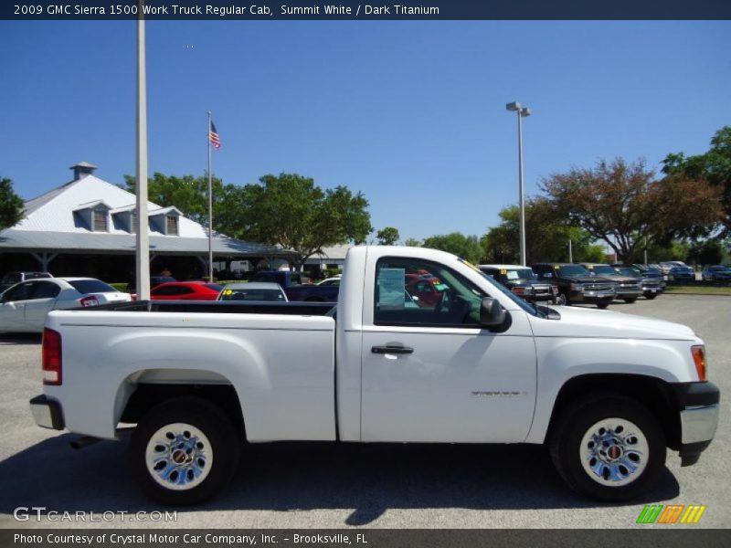 Summit White / Dark Titanium 2009 GMC Sierra 1500 Work Truck Regular Cab