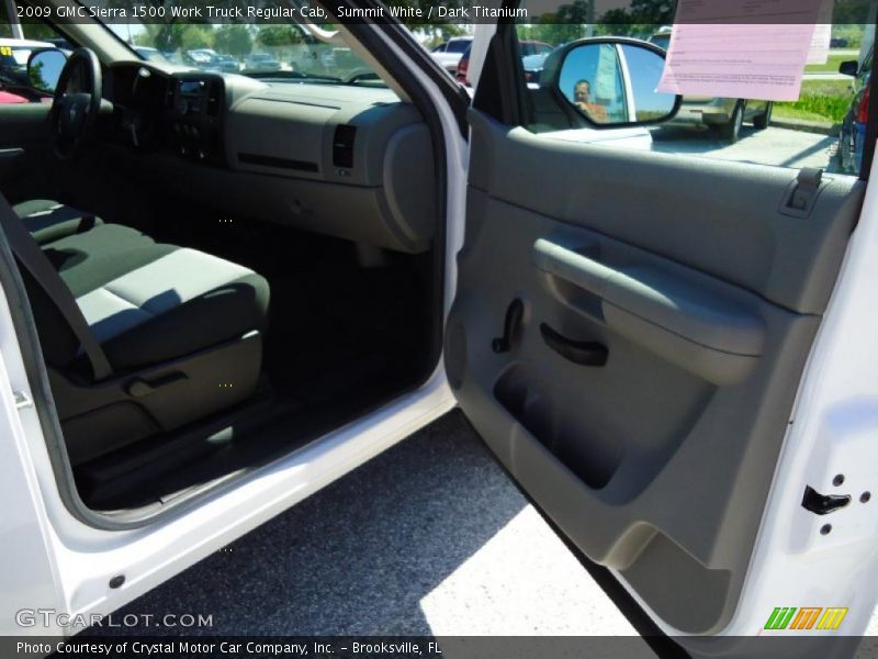 Summit White / Dark Titanium 2009 GMC Sierra 1500 Work Truck Regular Cab