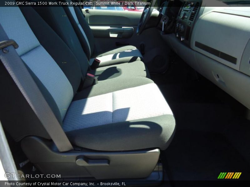 Summit White / Dark Titanium 2009 GMC Sierra 1500 Work Truck Regular Cab