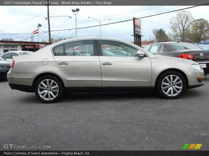 Wheat Beige Metallic / Pure Beige 2007 Volkswagen Passat 3.6 Sedan