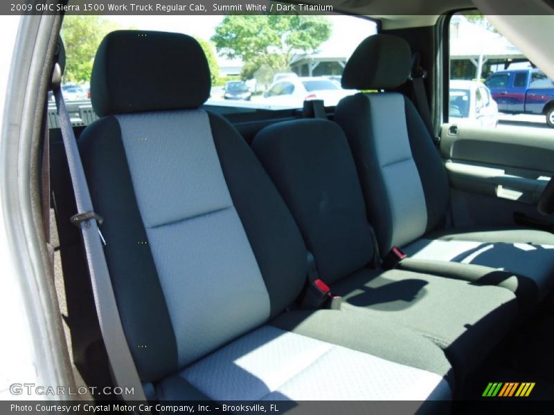 Summit White / Dark Titanium 2009 GMC Sierra 1500 Work Truck Regular Cab