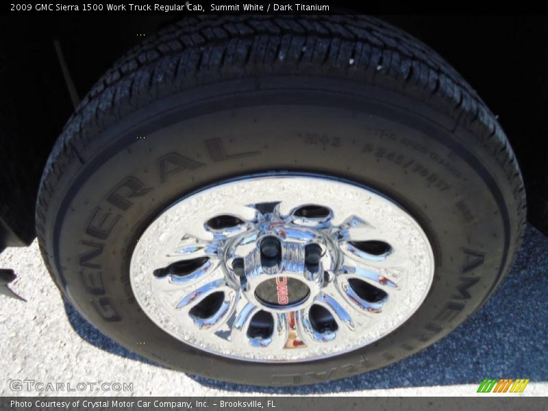 Summit White / Dark Titanium 2009 GMC Sierra 1500 Work Truck Regular Cab