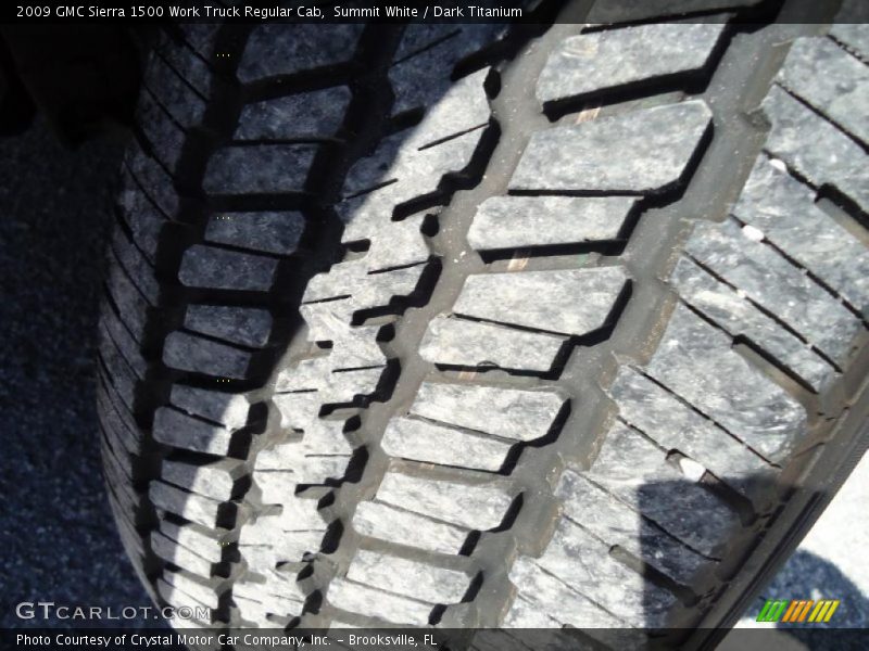 Summit White / Dark Titanium 2009 GMC Sierra 1500 Work Truck Regular Cab