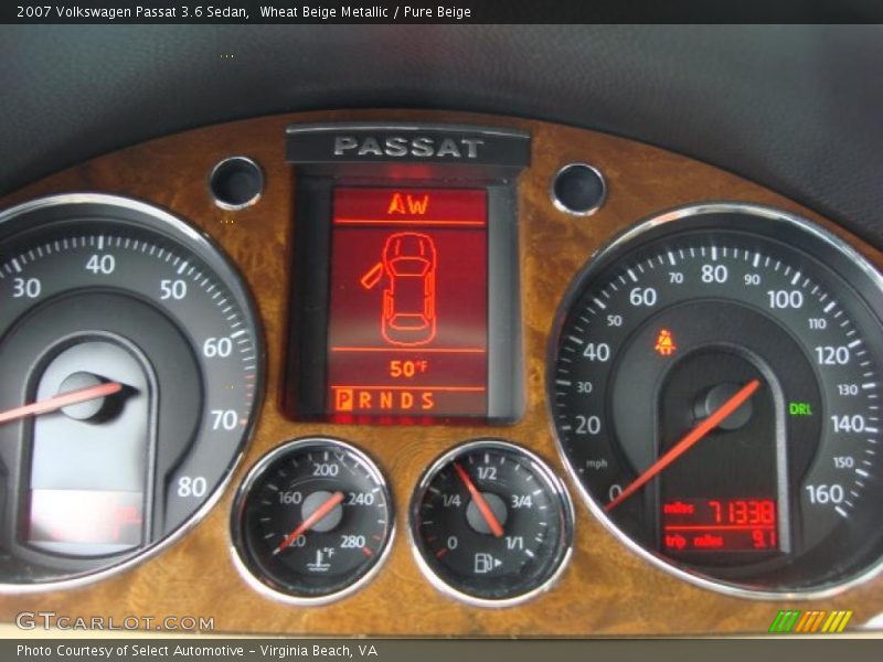 Wheat Beige Metallic / Pure Beige 2007 Volkswagen Passat 3.6 Sedan
