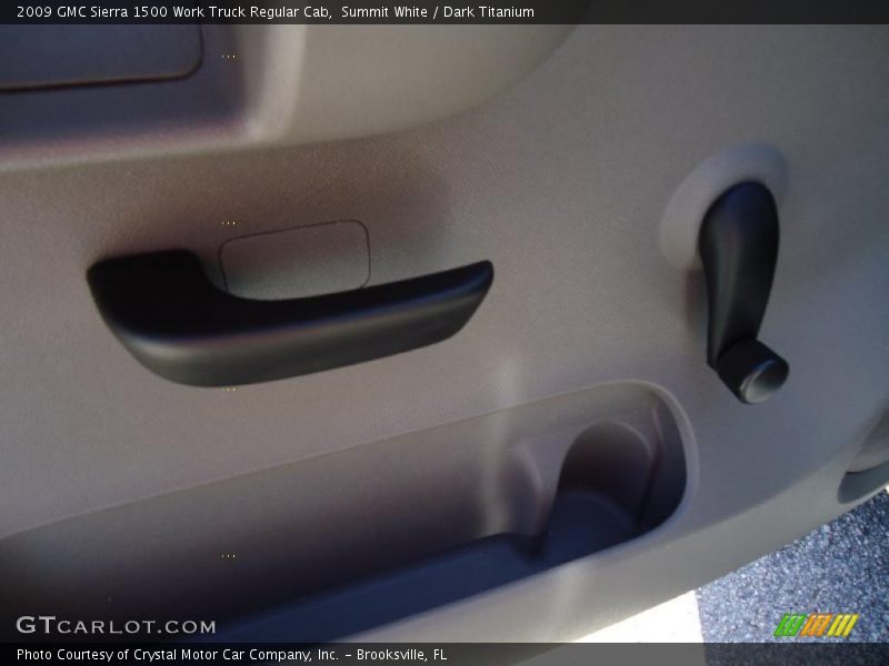 Summit White / Dark Titanium 2009 GMC Sierra 1500 Work Truck Regular Cab