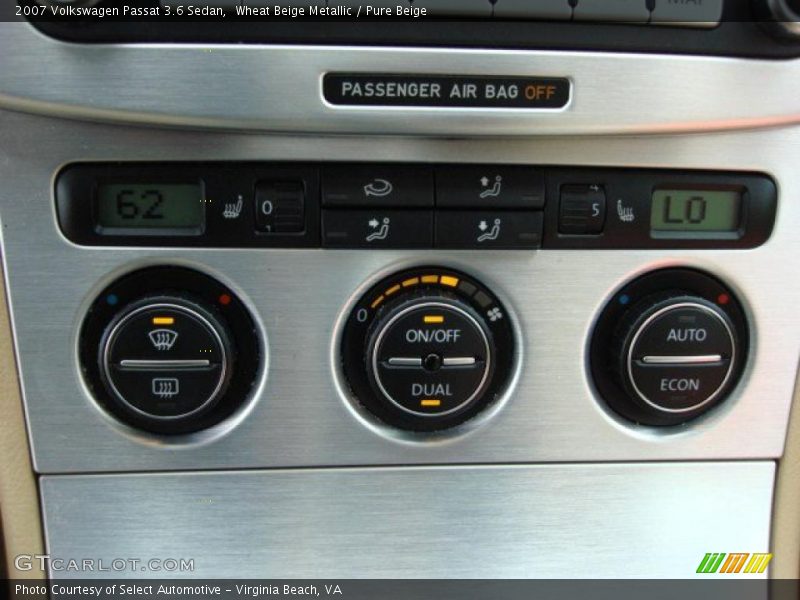 Wheat Beige Metallic / Pure Beige 2007 Volkswagen Passat 3.6 Sedan