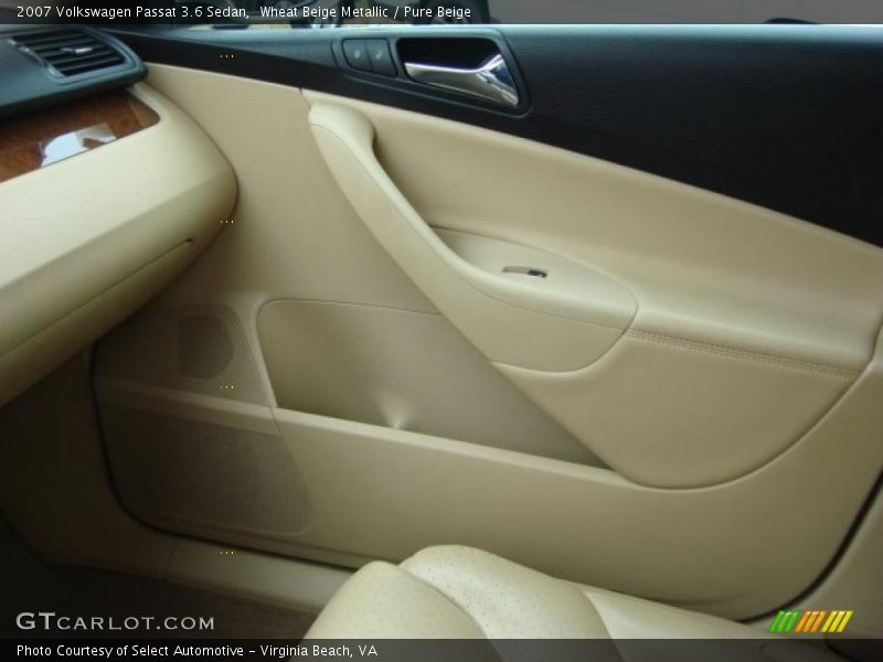 Wheat Beige Metallic / Pure Beige 2007 Volkswagen Passat 3.6 Sedan