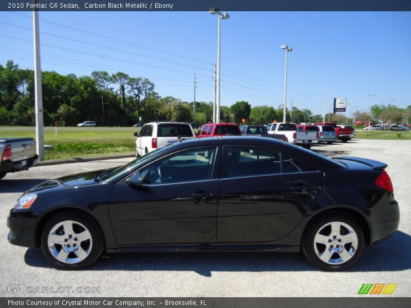 Carbon Black Metallic / Ebony 2010 Pontiac G6 Sedan