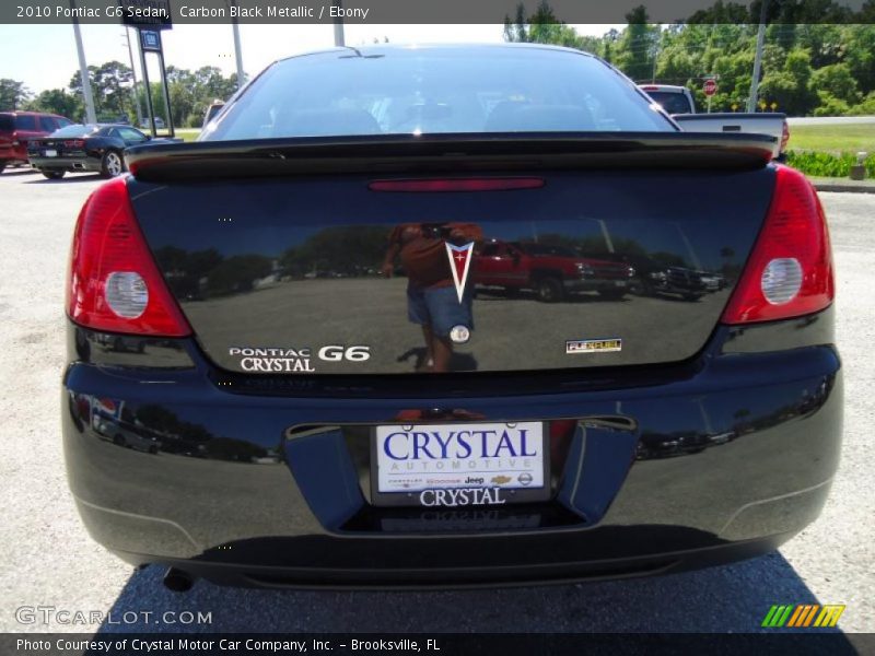 Carbon Black Metallic / Ebony 2010 Pontiac G6 Sedan