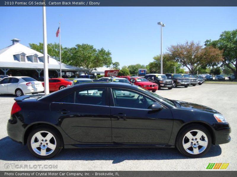 Carbon Black Metallic / Ebony 2010 Pontiac G6 Sedan