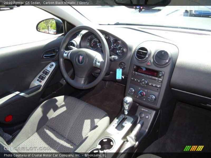 Carbon Black Metallic / Ebony 2010 Pontiac G6 Sedan