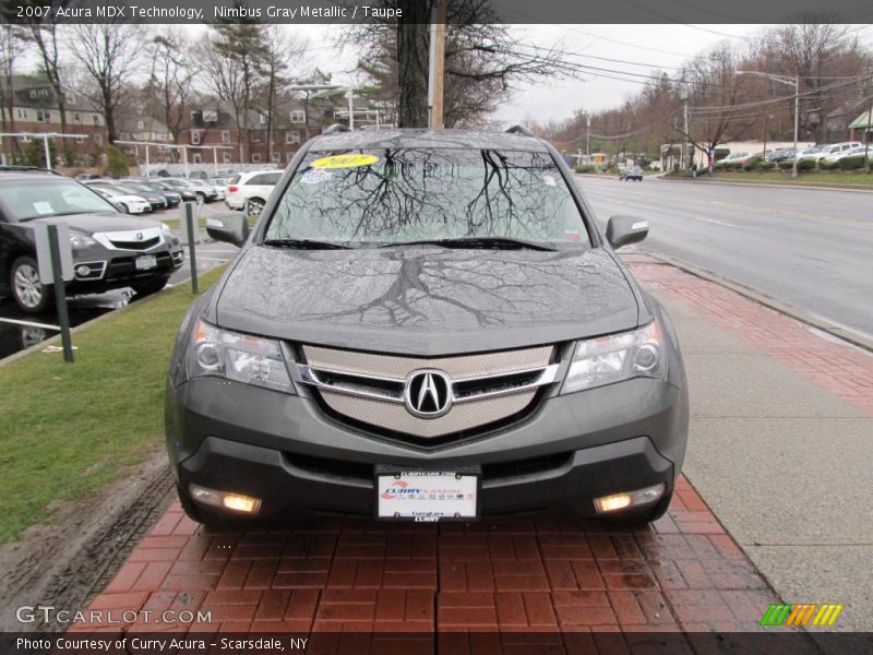 Nimbus Gray Metallic / Taupe 2007 Acura MDX Technology