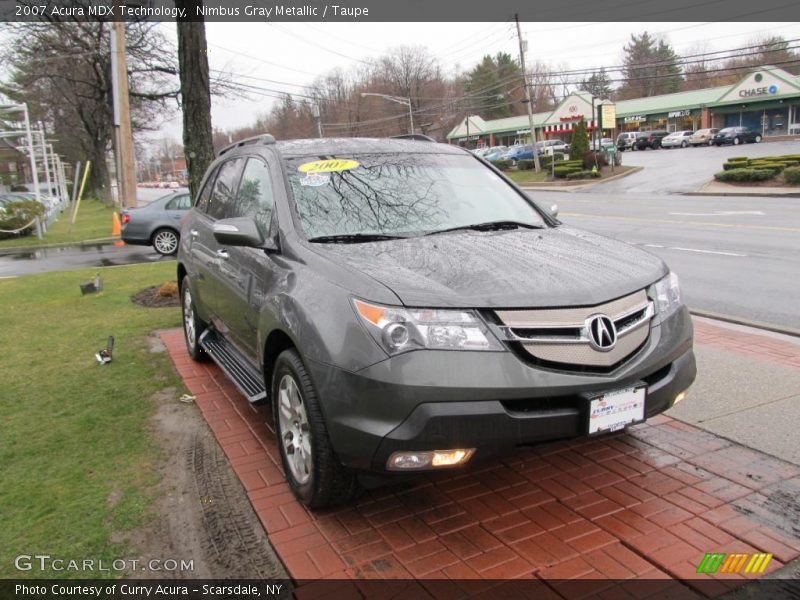 Nimbus Gray Metallic / Taupe 2007 Acura MDX Technology