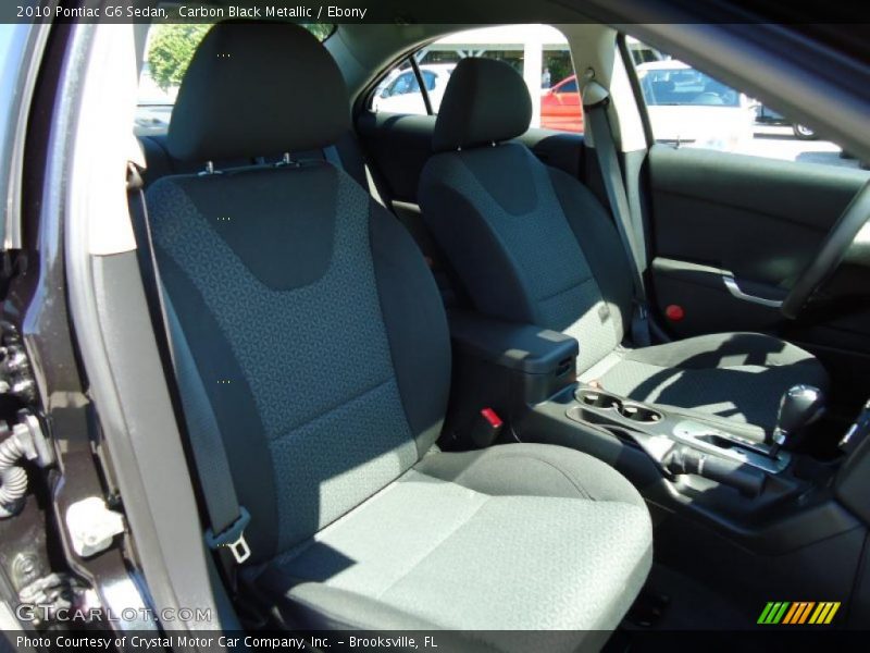 Carbon Black Metallic / Ebony 2010 Pontiac G6 Sedan