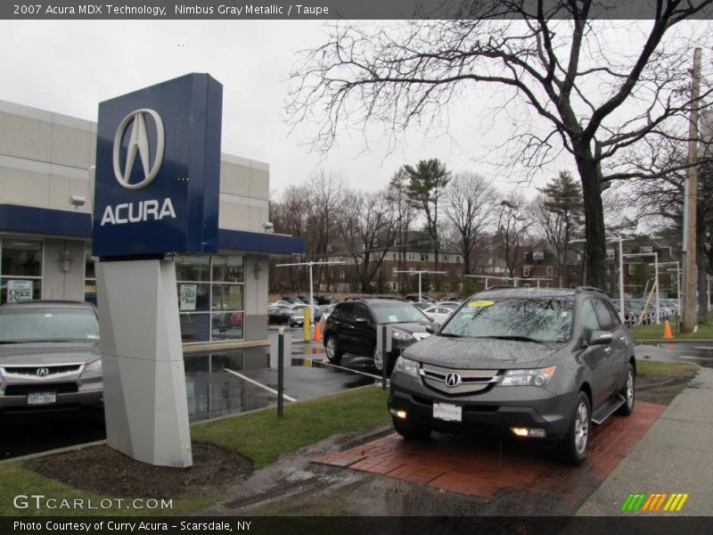 Nimbus Gray Metallic / Taupe 2007 Acura MDX Technology
