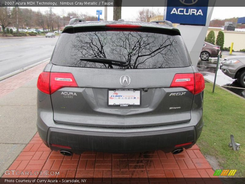 Nimbus Gray Metallic / Taupe 2007 Acura MDX Technology