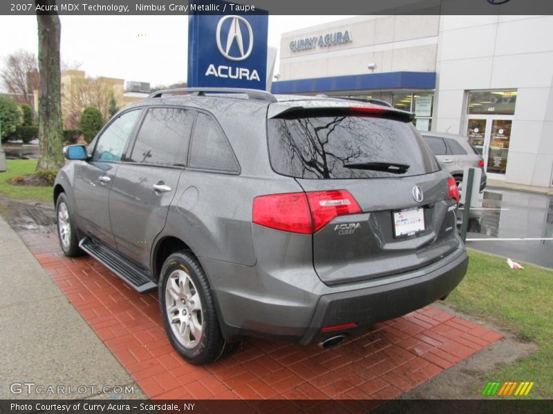 Nimbus Gray Metallic / Taupe 2007 Acura MDX Technology