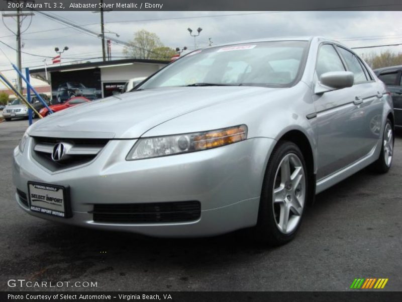 Alabaster Silver Metallic / Ebony 2006 Acura TL 3.2