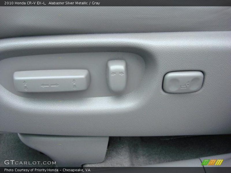 Alabaster Silver Metallic / Gray 2010 Honda CR-V EX-L