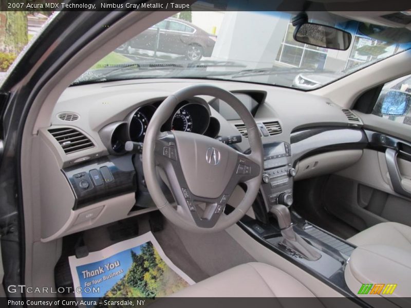 Nimbus Gray Metallic / Taupe 2007 Acura MDX Technology