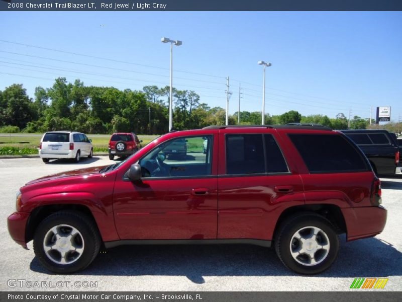 Red Jewel / Light Gray 2008 Chevrolet TrailBlazer LT