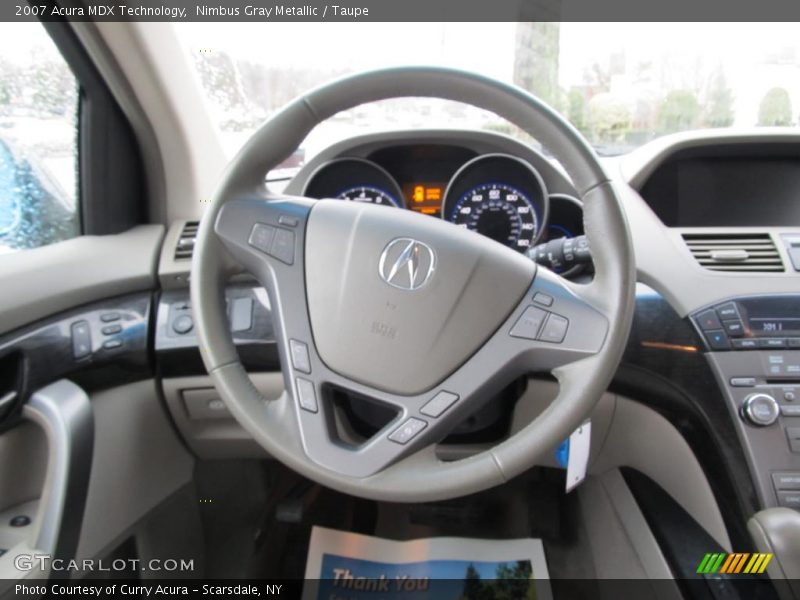 Nimbus Gray Metallic / Taupe 2007 Acura MDX Technology