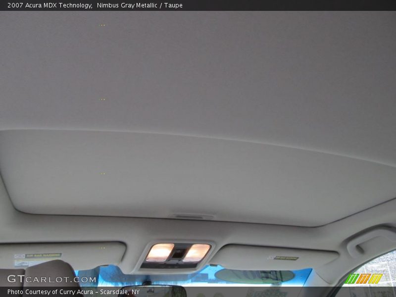 Nimbus Gray Metallic / Taupe 2007 Acura MDX Technology