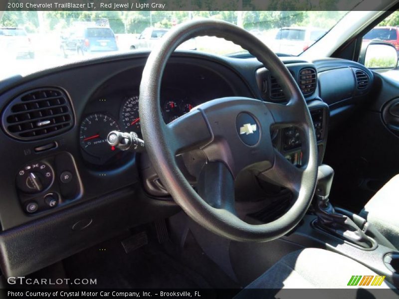 Red Jewel / Light Gray 2008 Chevrolet TrailBlazer LT
