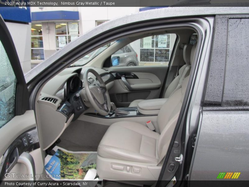 Nimbus Gray Metallic / Taupe 2007 Acura MDX Technology
