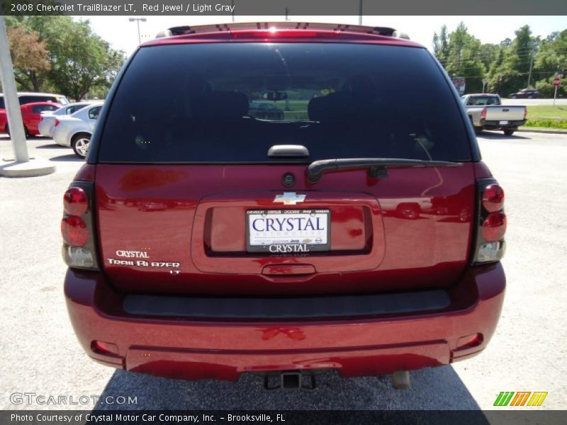 Red Jewel / Light Gray 2008 Chevrolet TrailBlazer LT