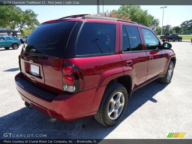 Red Jewel / Light Gray 2008 Chevrolet TrailBlazer LT