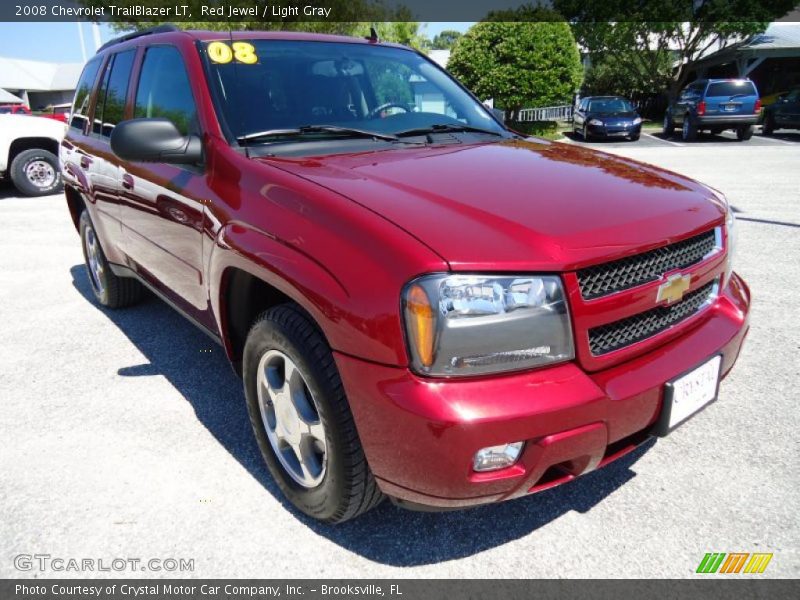 Red Jewel / Light Gray 2008 Chevrolet TrailBlazer LT