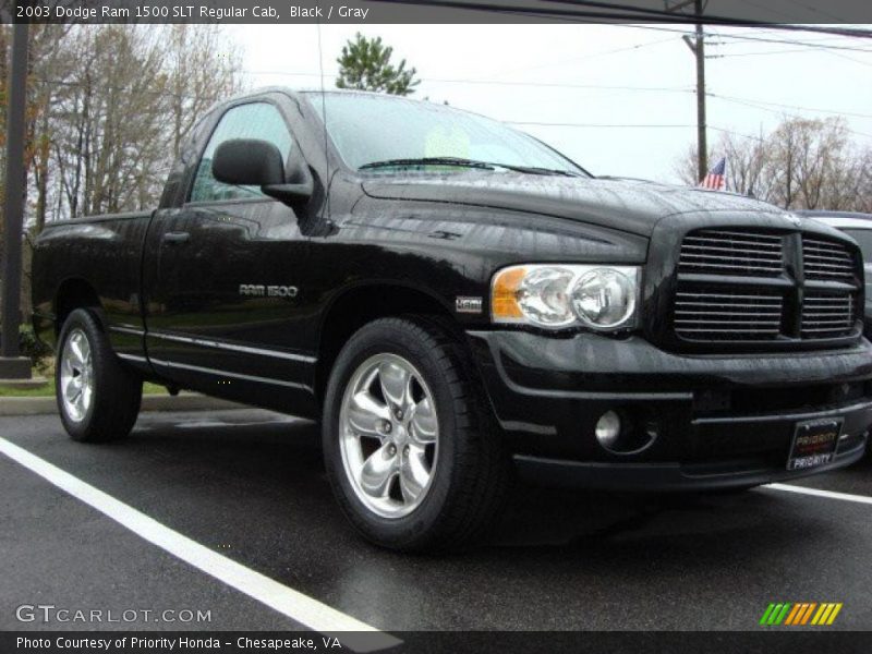 Black / Gray 2003 Dodge Ram 1500 SLT Regular Cab