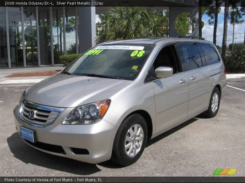 Silver Pearl Metallic / Gray 2008 Honda Odyssey EX-L